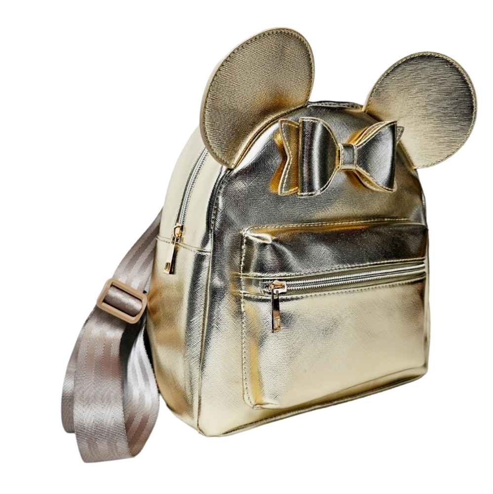 Disney Minnie Mouse Metallic Mini Backpack - Picture 8 of 10